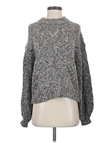 Madewell Pointelle Bubble-Sleeve Pullover Sweater (view 1)