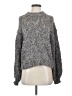Madewell Tweed Gray Pointelle Bubble-Sleeve Pullover Sweater Size S - photo 1