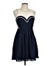 Greylin 100% Polyester Hearts Blue Cocktail Dress Size L - photo 1