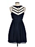 Greylin 100% Polyester Hearts Blue Cocktail Dress Size L - photo 2
