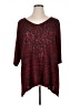 Catherines Burgundy Poncho Size 0X - photo 1