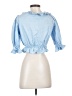 J.ING Blue 3/4 Sleeve Blouse Size S - photo 2