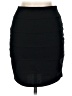 Basic House Solid Black Casual Skirt Size M - photo 2
