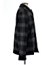 Express Plaid Black Wool Coat Size L - photo 4