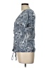 Modern Attraction 100% Polyester Paisley Blue Short Sleeve Henley Size L - photo 5