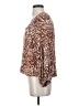 Böhme 100% Rayon Brown 3/4 Sleeve Blouse Size S - photo 5