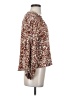 Böhme 100% Rayon Brown 3/4 Sleeve Blouse Size S - photo 4