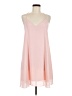 Nymphe 100% Polyester Solid Pink Casual Dress Size M - photo 1