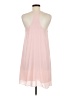 Nymphe 100% Polyester Solid Pink Casual Dress Size M - photo 2