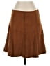 Ann Taylor LOFT Solid Brown Casual Skirt Size 2 - photo 1