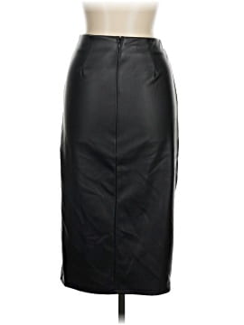 Open Edit Faux Leather Skirt (view 2)