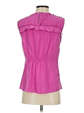 BCBGMAXAZRIA Sleeveless Silk Top (view 2)