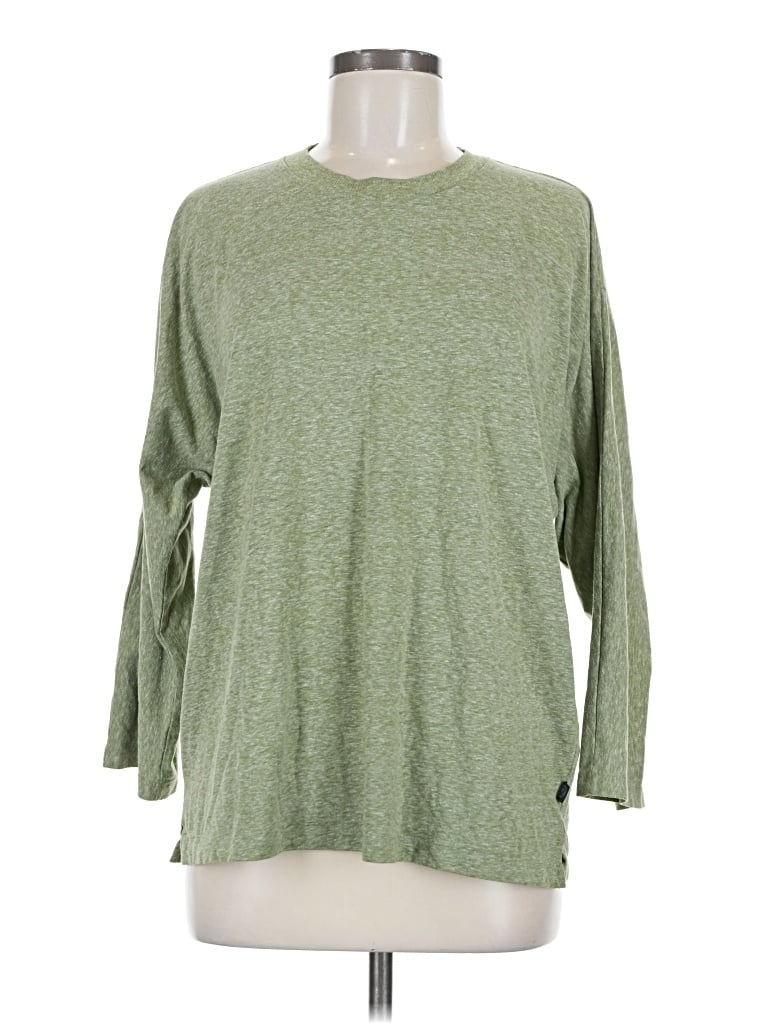 Pre-owned Lululemon Athletica Long Sleeve T-shirt In Green