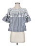 JJ's House 100% Polyester Blue 3/4 Sleeve Blouse Size S - photo 1