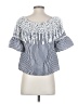 JJ's House 100% Polyester Blue 3/4 Sleeve Blouse Size S - photo 2