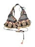 Unbranded Paisley Black Swimsuit Top Size 8 - photo 1