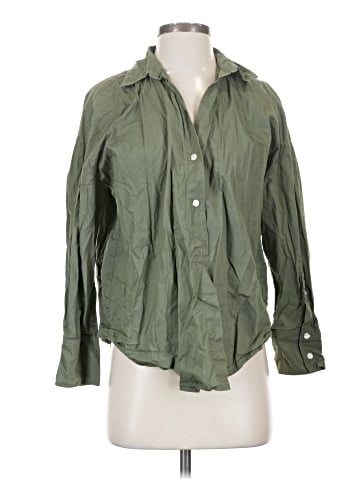 Zara Long Sleeve Button-Down Shirt (view 1)