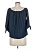Miley + Molly Blue 3/4 Sleeve Blouse Size M - photo 2