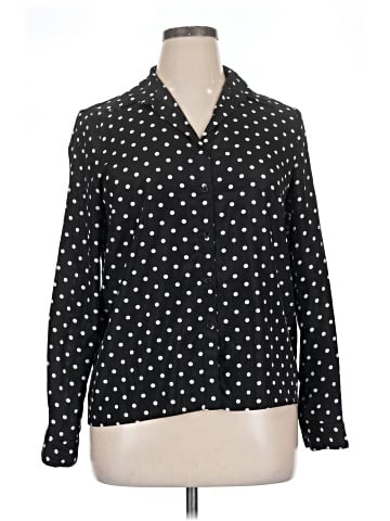 Basics Long Sleeve Button-Down Shirt (view 1)
