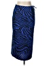 Forever 21 Animal Print Blue Casual Skirt Size L - photo 1