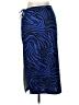 Forever 21 Animal Print Blue Casual Skirt Size L - photo 2
