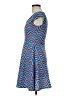 Pinch Chevron-herringbone Blue Casual Dress Size M - photo 5