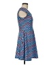 Pinch Chevron-herringbone Blue Casual Dress Size M - photo 4