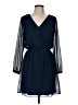 Express Outlet 100% Polyester Solid Blue Casual Dress Size M - photo 1