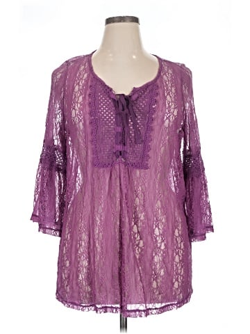 One World 3/4 Sleeve Blouse (view 1)