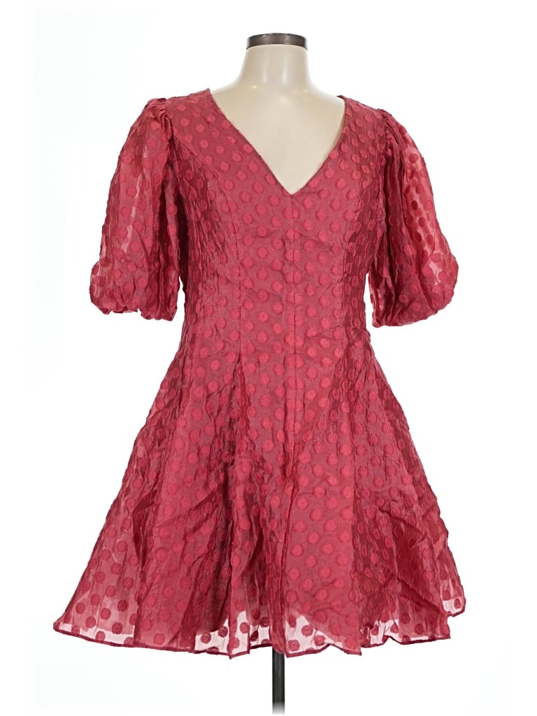 Pre-owned Rachel Parcell Cocktail Dress In Burgundy