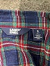 Lands' End 100% Cotton Plaid Blue Long Sleeve Button-Down Shirt Size S (kids) - photo 3