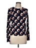 Ann Taylor LOFT Print Blue Pullover Sweater Size M - photo 1