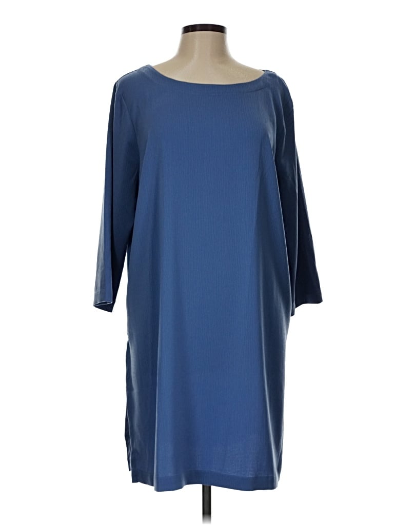 Pre-owned Jjill Casual Dress In Blue