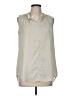 CAbi 100% Polyester Ivory Sleeveless Blouse Size M - photo 1