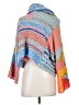 Sincerely Jules Color Block Blue Poncho Size XS - photo 2