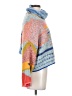 Sincerely Jules Color Block Blue Poncho Size XS - photo 4