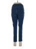 Express Solid Blue Jeans Size L - photo 2