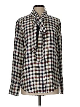Equipment Long Sleeve Silk Top (view 1)