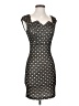 Mystic 100% Polyester Polka Dots Black Cocktail Dress Size S - photo 1