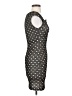 Mystic 100% Polyester Polka Dots Black Cocktail Dress Size S - photo 4