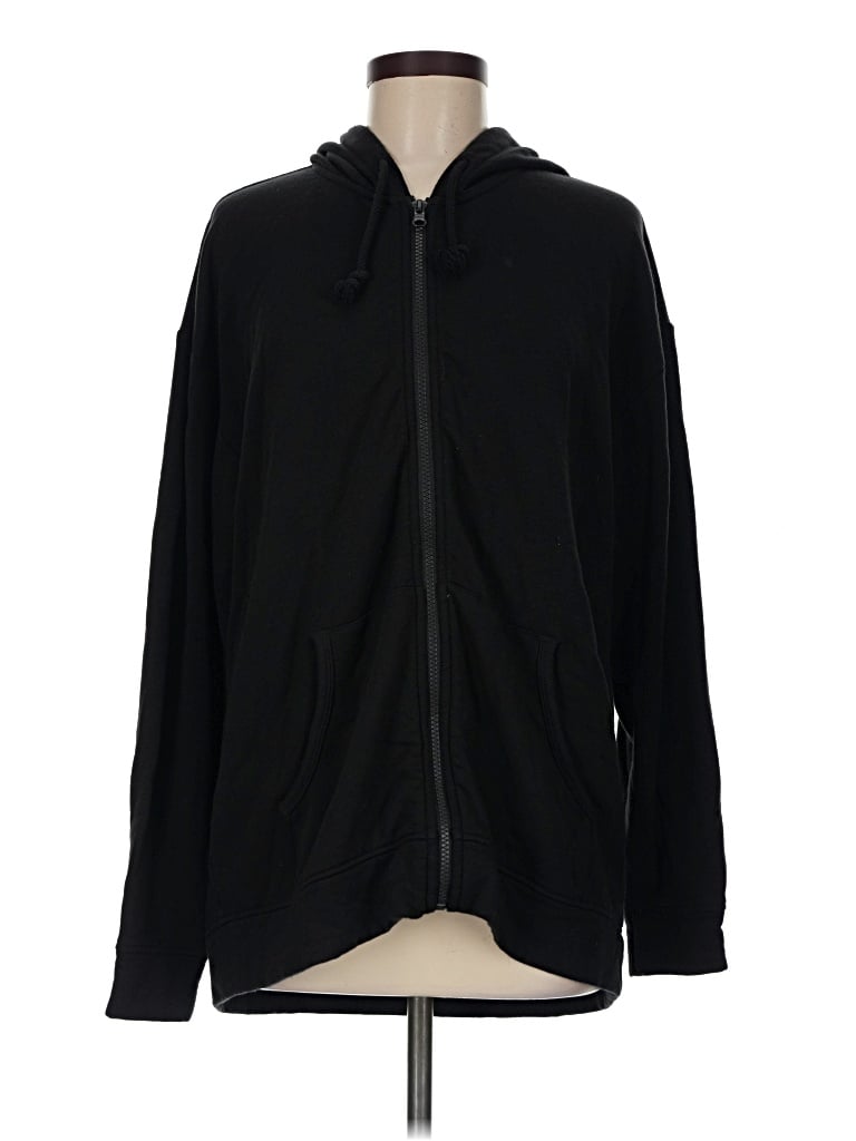 Pre-owned Lou & Grey Zip Up Hoodie In Black