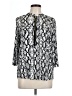 Calvin Klein Silver 3/4 Sleeve Blouse Size L - photo 1