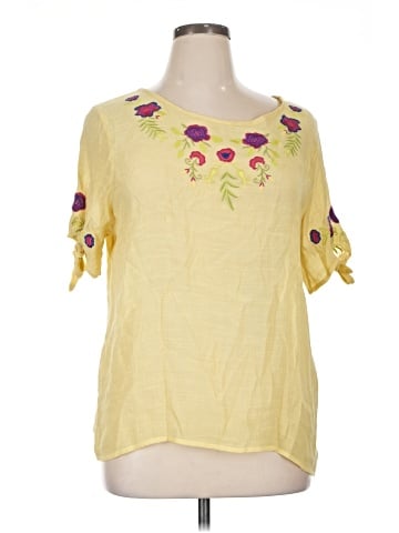 Forgotten Grace Short Sleeve Blouse (view 1)
