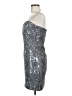 Arden B. 100% Polyester Metallic Silver Cocktail Dress Size M - photo 5