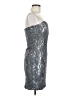Arden B. 100% Polyester Metallic Silver Cocktail Dress Size M - photo 4
