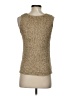 Sigrid Olsen Tan Sleeveless Silk Top Size S - photo 2