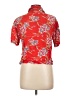 Forever 21 100% Rayon Floral Red Short Sleeve Blouse Size L - photo 2