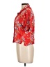 Forever 21 100% Rayon Floral Red Short Sleeve Blouse Size L - photo 5