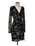 DKNY Animal Print Black Cocktail Dress Size S - photo 1
