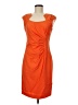Dana Buchman Orange Cocktail Dress Size 8 - photo 1